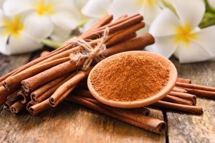 Eugenol in cinnamon essential oil Eugenol is a major component of cinnamon, the oil of which has been studied for its inhibitory properties against fungal infection. The effective resistance to potential hair loss via follicular infection has encouraged subsequent studies on eugenol for hair strength.
