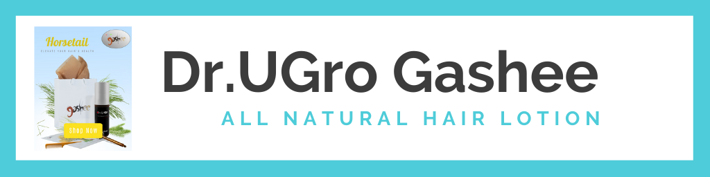 Dr.UGro Gashee Natural Hair Lotion Shop Now Button.