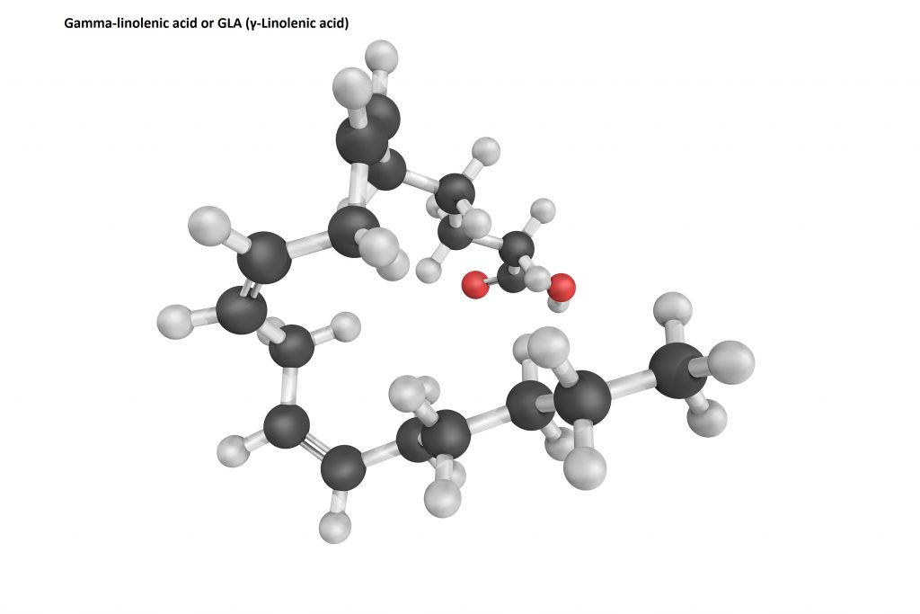 Gamma-linolenic acid or GLA (γ-Linolenic acid) has been studied by scientists for its possible hair growth enhancing effects