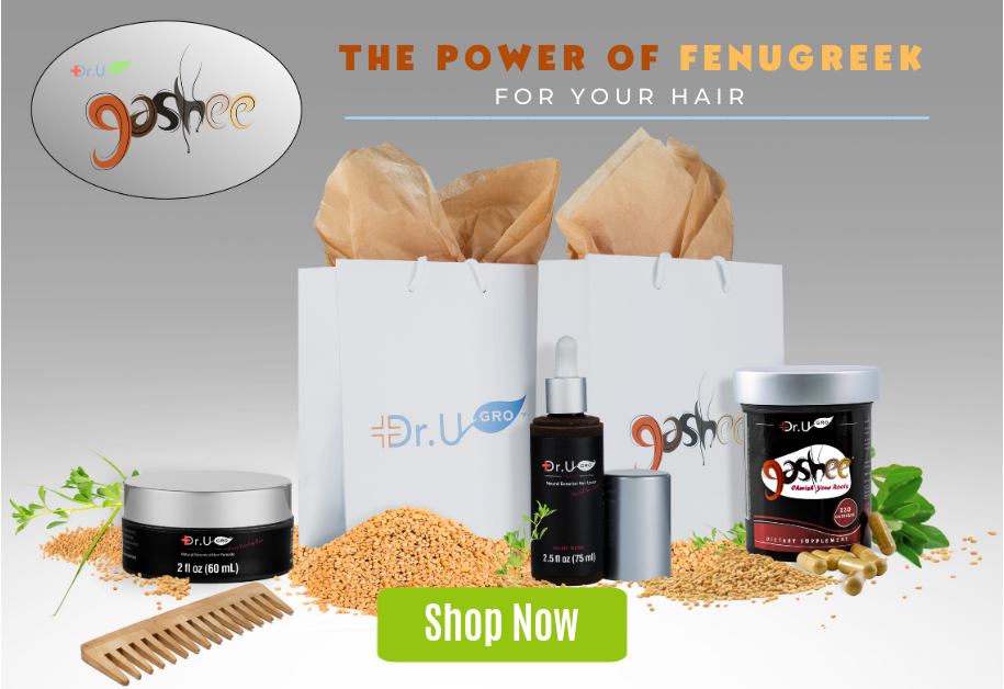 Fenugreek is one of the research-supported ingredients included in Dr.UGro Gashee hair products