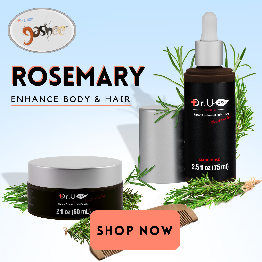 Gashee Hair Lotion and Pomade with rosemary