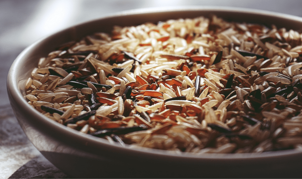 Brown rice is an excellent source of dietary selenium for our hair and general health Brown rice is an excellent source of dietary selenium