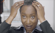 Women who got her edge back by reversing Traction Alopecia hair loss thanks to Dr.UGro Gashee
