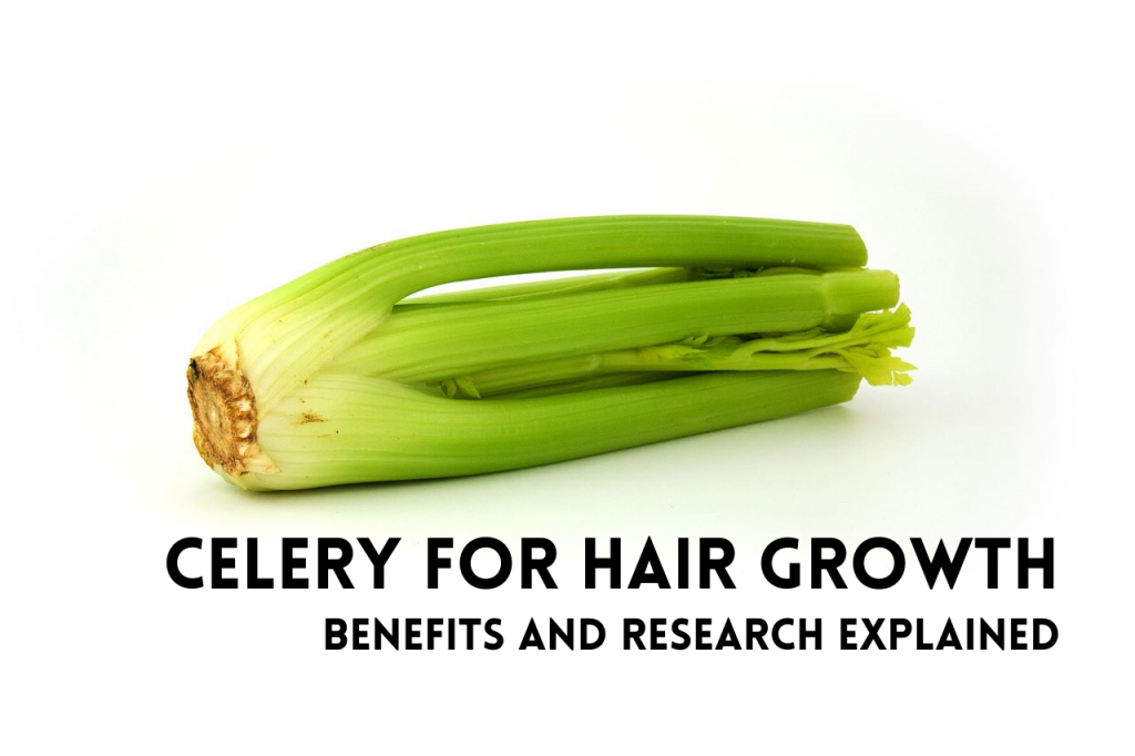 Celery may help hair growth and health due to its many nutrients.