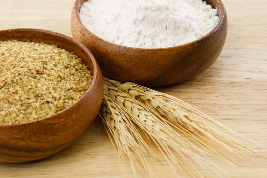 Wheat germ powder is packed full of Vitamin E, which is known to help boost hair health and possibly improve hair growth.