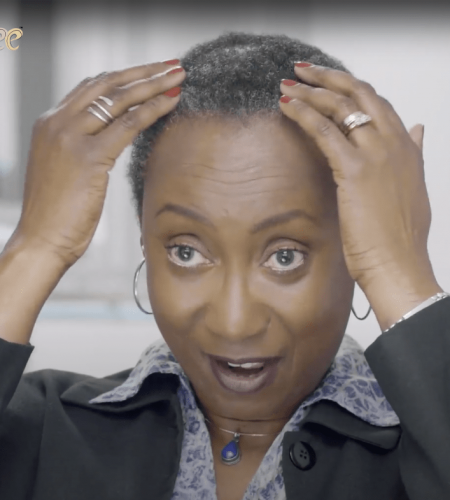 Women who got her edge back by reversing Traction Alopecia hair loss thanks to Dr.UGro Gashee